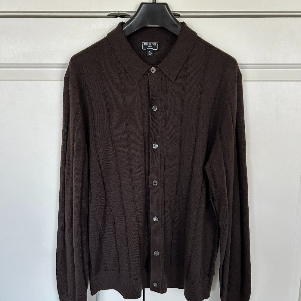 Men's Todd Snyder Cardigan Sweater Polo